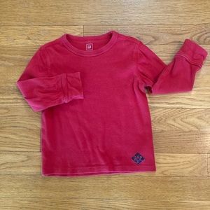 Gap 3T long sleeve red shirt